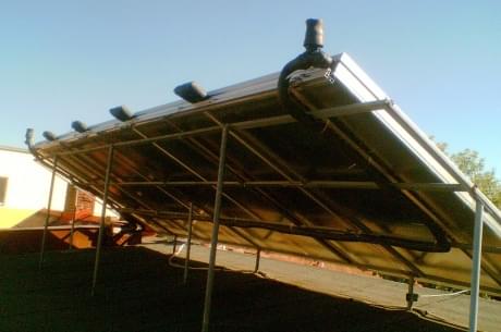 Instalace solárního ohřevu vody v Plzni - Doubravka.